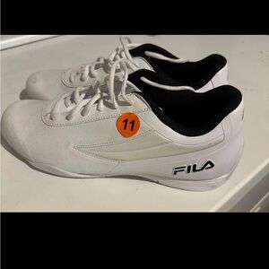 Fila White and Black Athletic Shoes